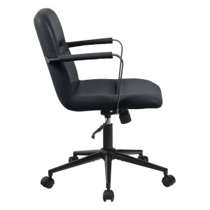 Silla de Oficina COBY en Piel Natural color Negro