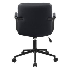 Silla de Oficina COBY en Piel Natural color Negro