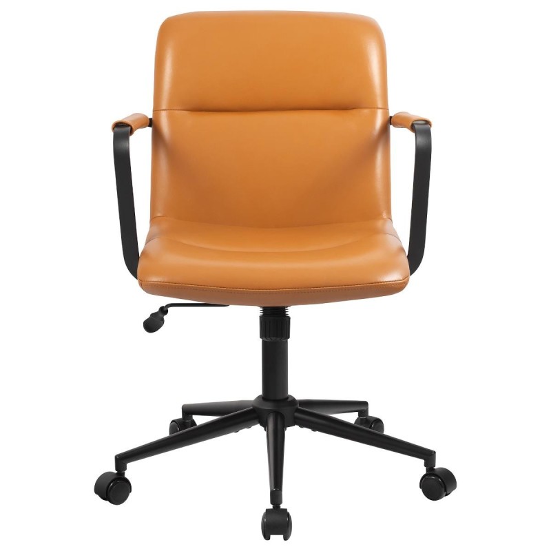 Silla de Oficina COBY en Piel Natural color Negro