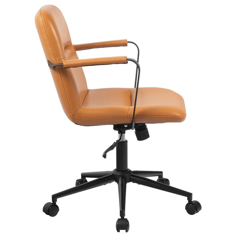 Silla de Oficina COBY en Piel Natural color Negro