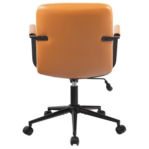 Silla de Oficina COBY en Piel Natural color Negro