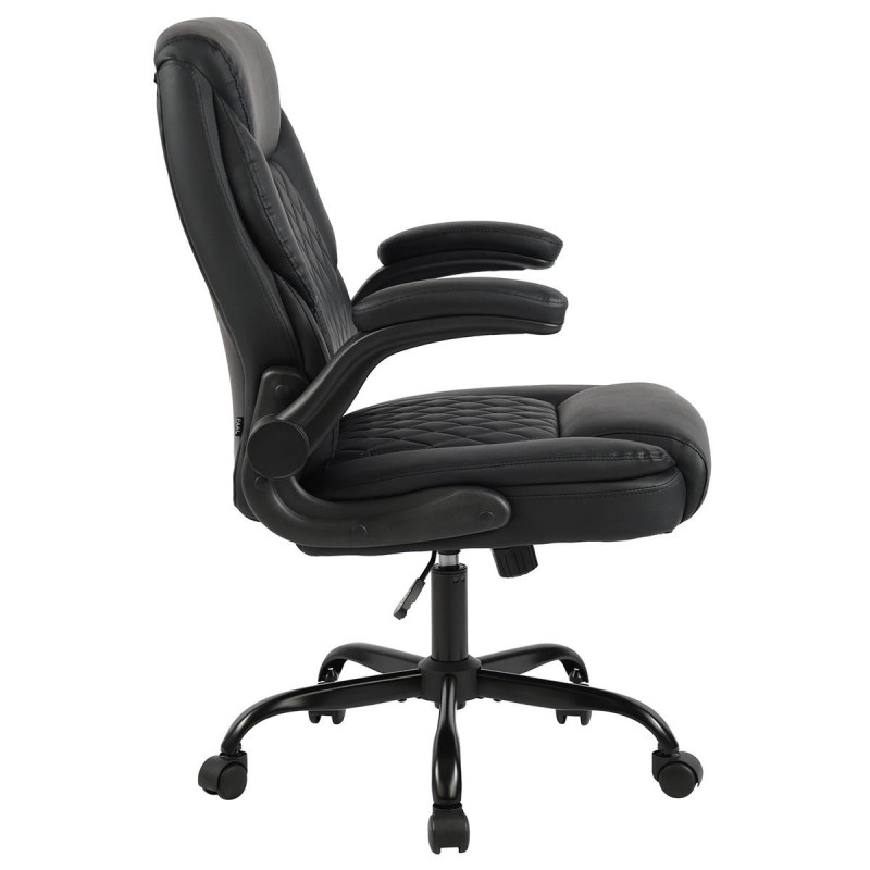 Silla de Oficina EMMY en Piel color Negro