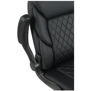 Silla de Oficina EMMY en Piel color Negro