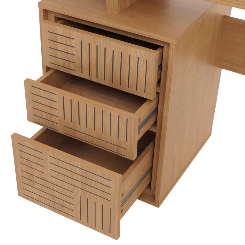 Mesa de Ordenador HESSEN en Madera color Olmo