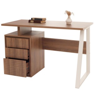 Mesa de Ordenador HESSEN en Madera color Olmo