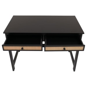 Mesa de escritorio ORBIT, en madera color negro