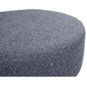 Taburete de oficina BLOOM, en tela color gris oscuro