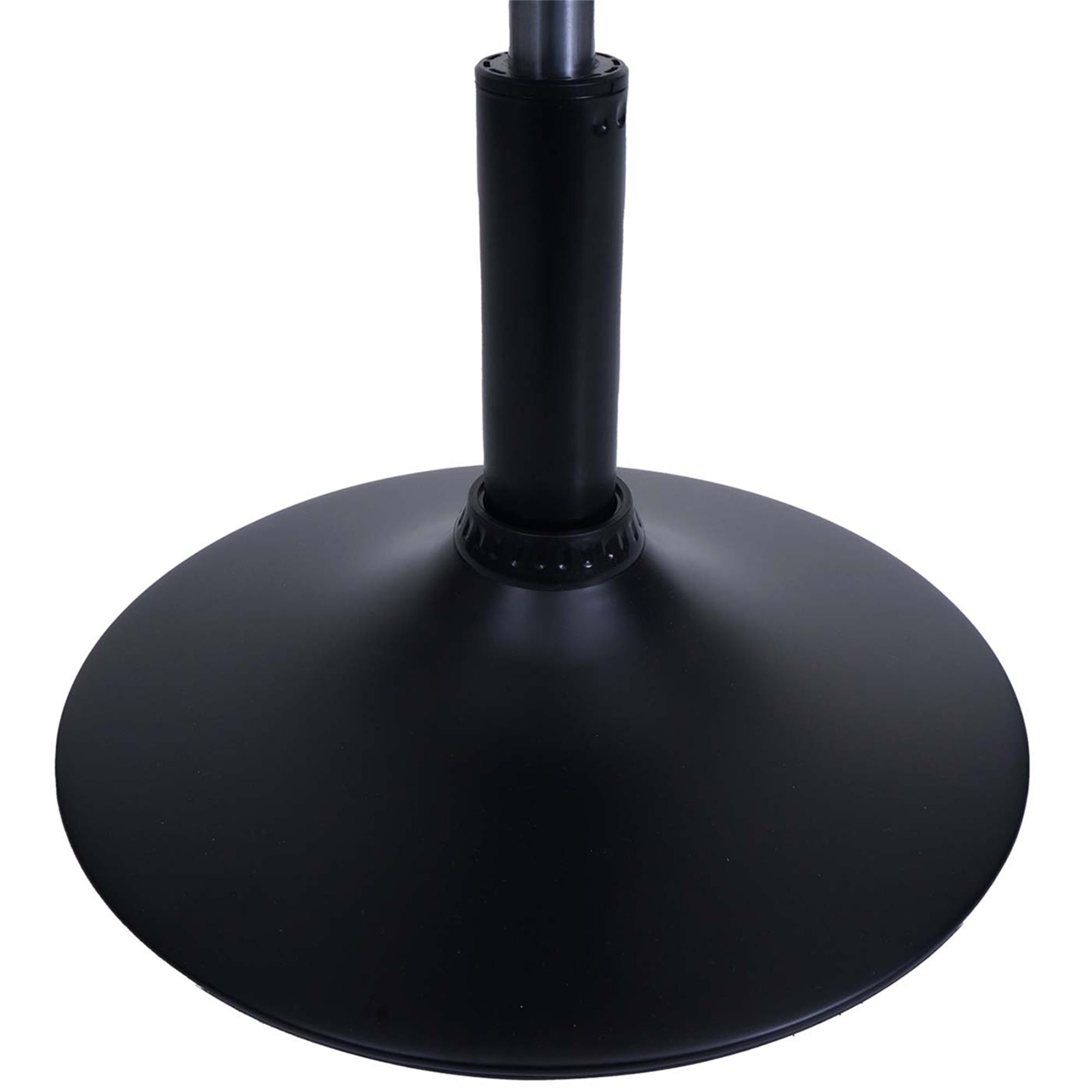 Lote de 2 Taburetes BLOOM, Giratorio 360º, Grueso Acolchado, en Tela color Gris Oscuro