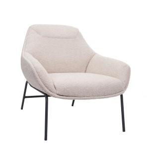 Silla de Confidente de Diseño COLTEN en Tela color Crema