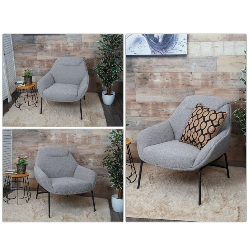 Silla de Confidente de Diseño COLTEN en Tela color Crema