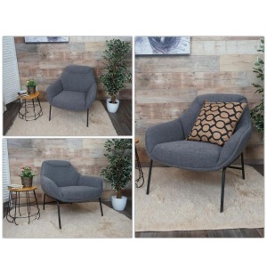 Silla de Confidente de Diseño COLTEN en Tela color Crema