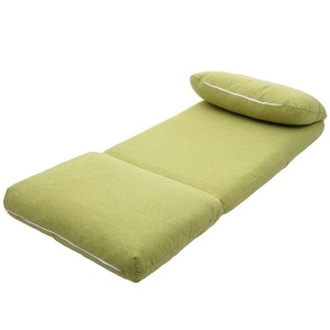 Sofá NANTES, Convertible en Cama, en Tela Color Crema y Negro