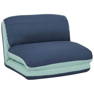 Sofá NANTES, Convertible en Cama, en Tela Color Crema y Negro