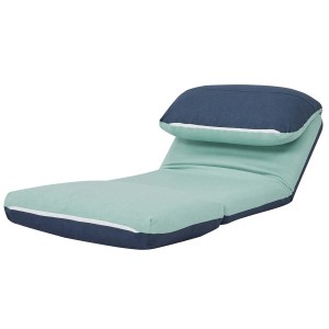 Sofá NANTES, Convertible en Cama, en Tela Color Crema y Negro