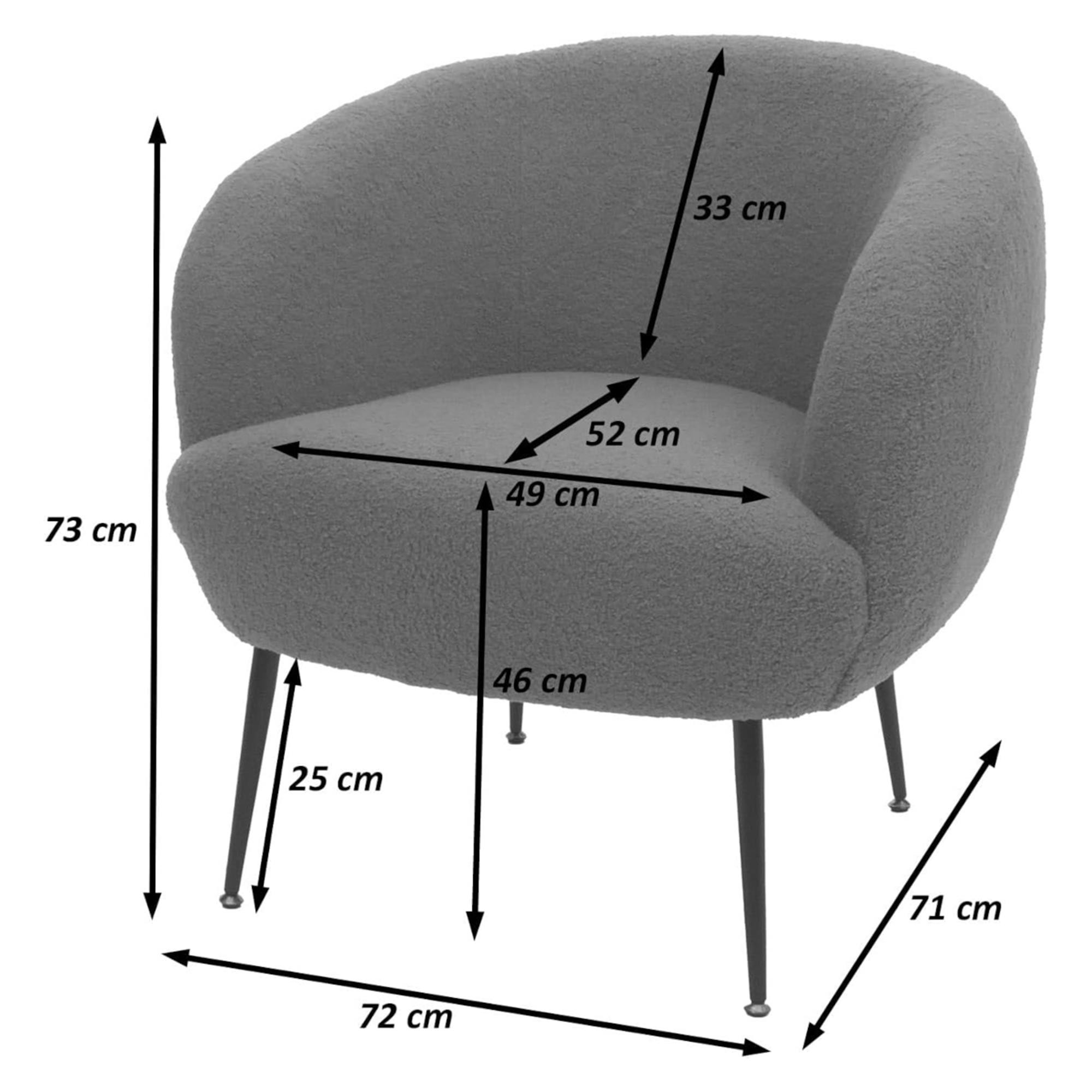 Silla de Confidente HARMONY, Gran acolchado, Diseño Moderno, en Tela color Rosa