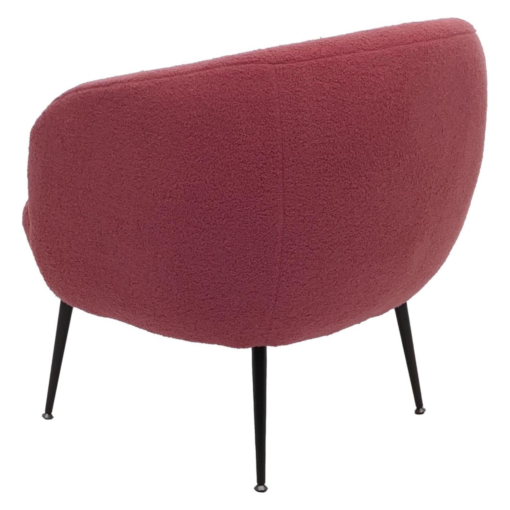 Silla de Confidente HARMONY, Gran acolchado, Diseño Moderno, en Tela color Rosa