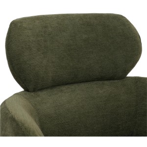 Silla de Confidente LINDEN en Tela color Marrón rojizo