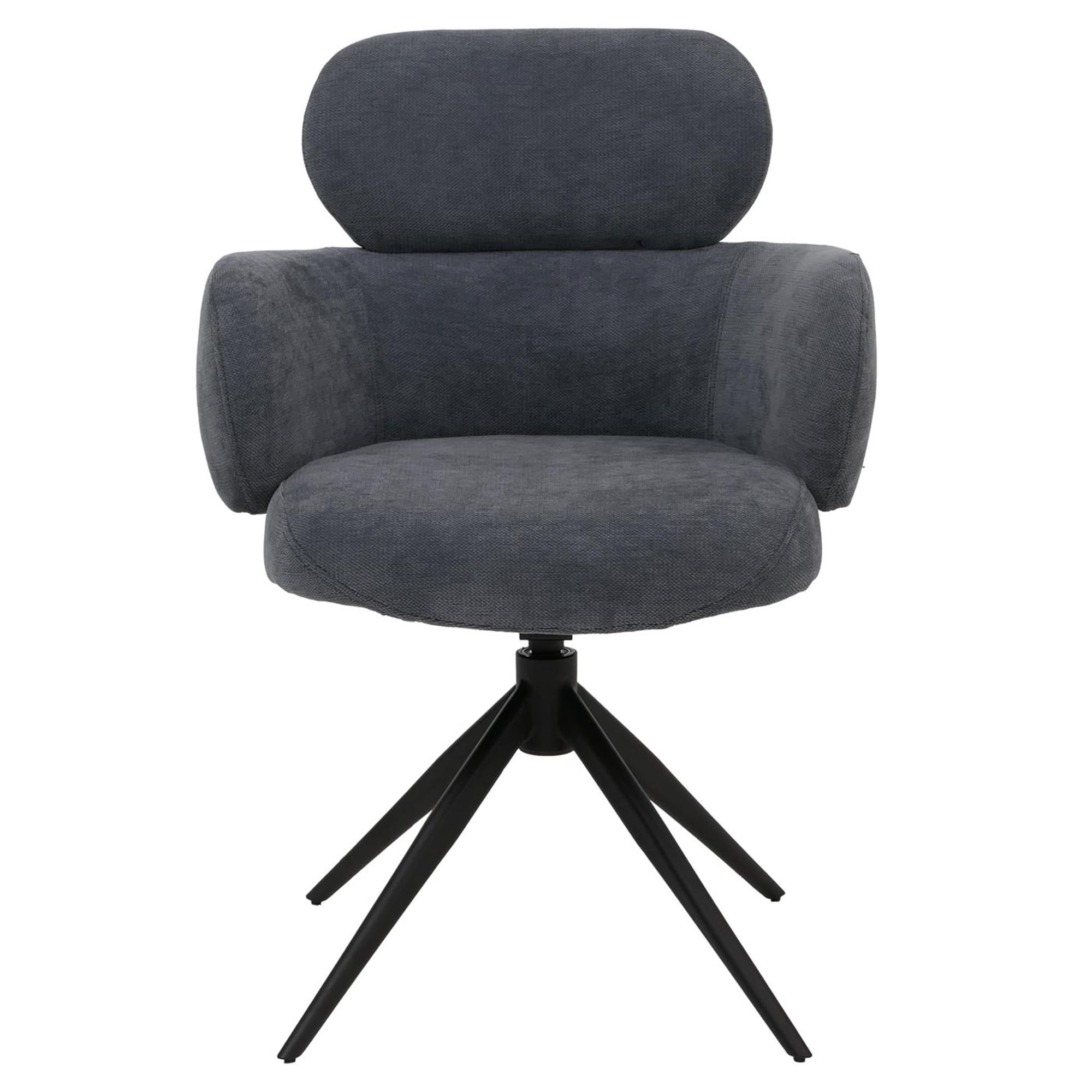 Silla de Confidente LINDEN, Gitaroria 360º, Grueso Acolchado, en Tela color Marrón rojizo