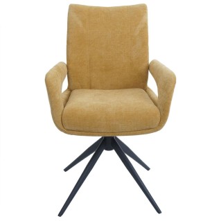 Silla de Confidente LELIA en Tela color Amarillo 2