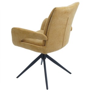 Silla de Confidente LELIA en Tela color Amarillo