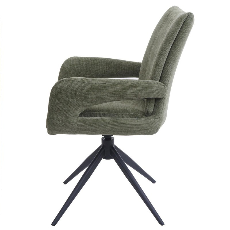 Silla de Confidente LELIA en Tela color Amarillo