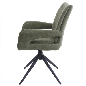 Silla de Confidente LELIA en Tela color Amarillo