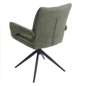 Silla de Confidente LELIA en Tela color Amarillo