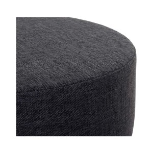 Taburete de oficina DANKO, en tela color gris oscuro