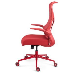 Silla de Oficina DAFNE, brazos abatibles, azul