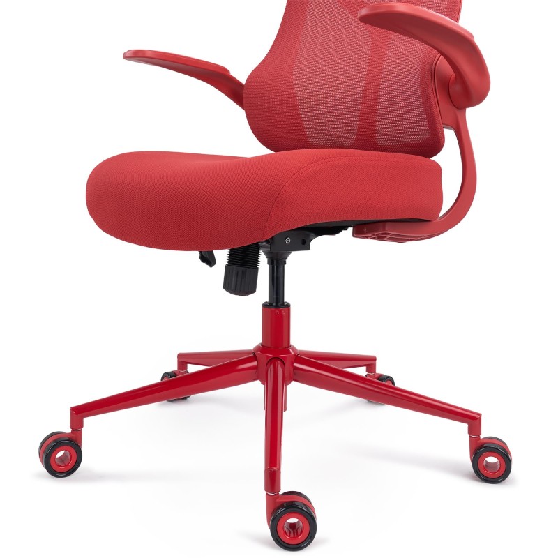Silla de Oficina DAFNE, brazos abatibles, azul