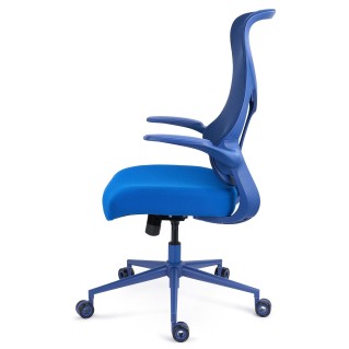 Silla de Oficina DAFNE, brazos abatibles, azul 2