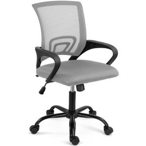 Silla de oficina SEUL BLACK, respaldo en malla transpirable, color negro
