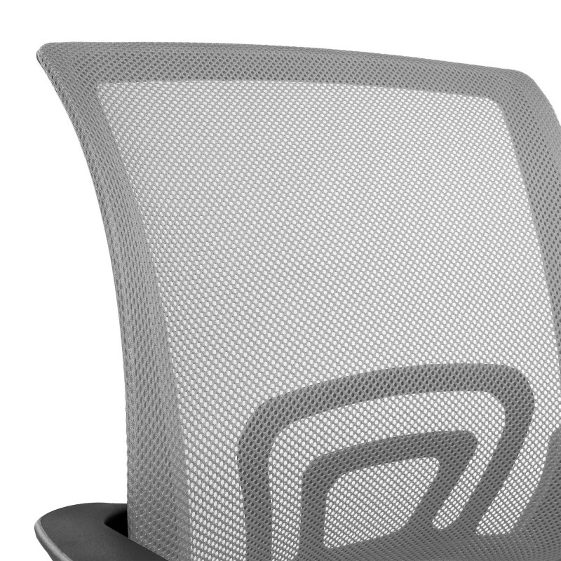 Silla de oficina SEUL BLACK, respaldo en malla transpirable, color negro
