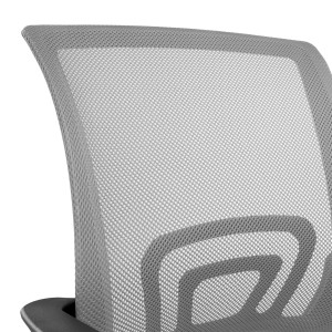 Silla de oficina SEUL BLACK, respaldo en malla transpirable, color negro