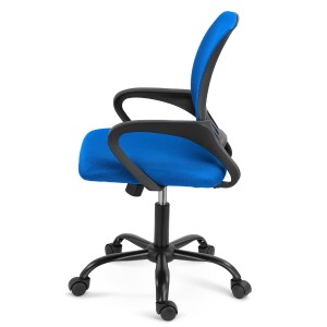 Silla de oficina SEUL BLACK, respaldo en malla transpirable, color negro