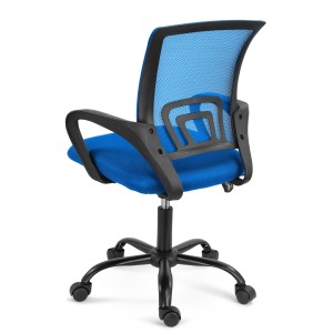 Silla de oficina SEUL BLACK, respaldo en malla transpirable, color negro