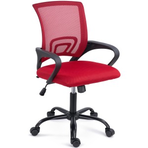 Silla de oficina SEUL BLACK, respaldo en malla transpirable, color negro
