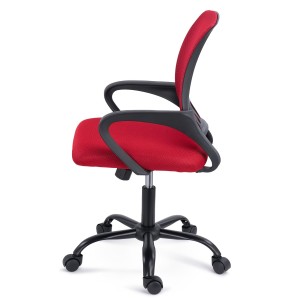 Silla de oficina SEUL BLACK, respaldo en malla transpirable, color negro