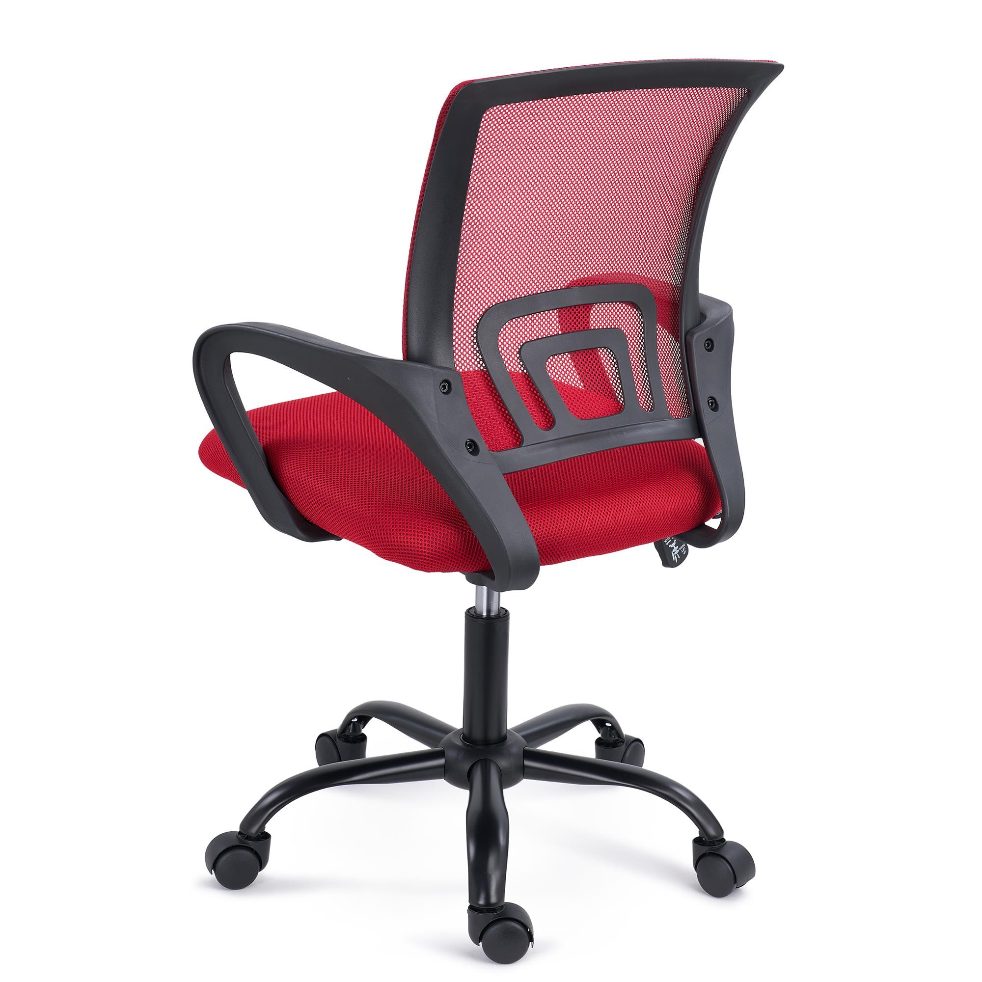 Silla de Oficina SEUL BLACK, Base Metálica Negra, Soporte lumbar, Color Negro