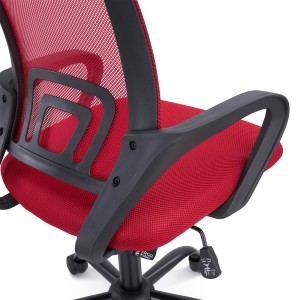 Silla de oficina SEUL BLACK, respaldo en malla transpirable, color negro