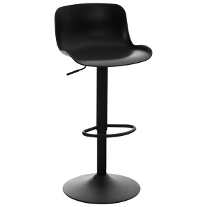 Taburete HULUM, En Polipropileno, Color Negro
