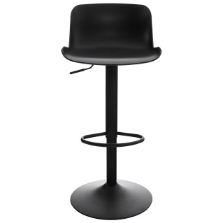 Taburete HULUM, En Polipropileno, Color Negro 2
