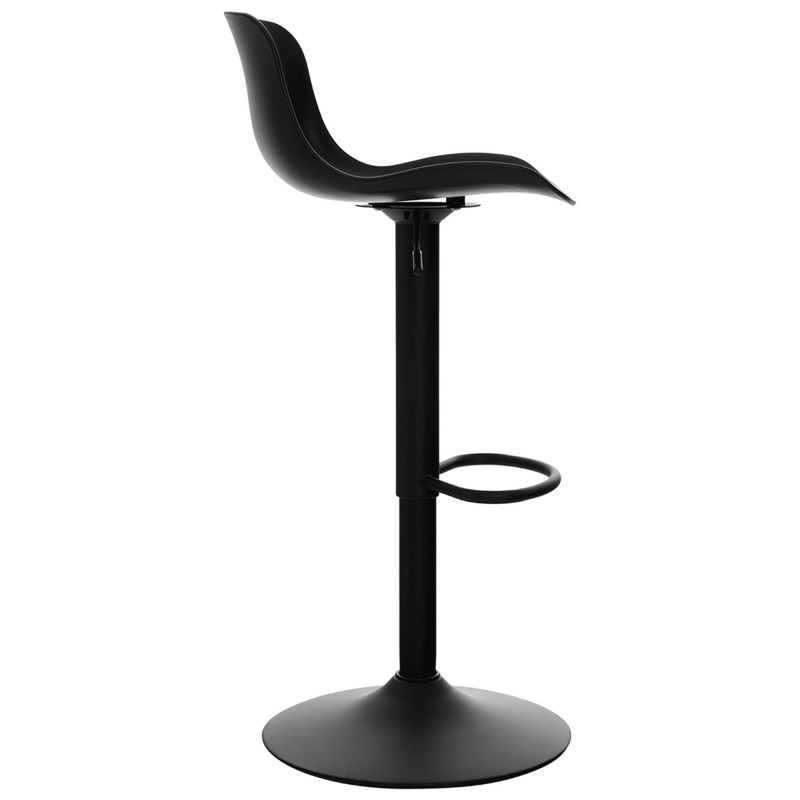 Taburete HULUM, En Polipropileno, Color Negro