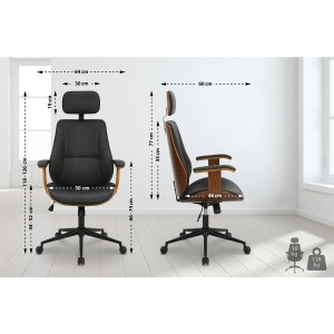 Silla de oficina TUFI en color negro