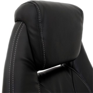 Silla de oficina con Brazos abatibles BOBI, en Piel sintética color Negro 2