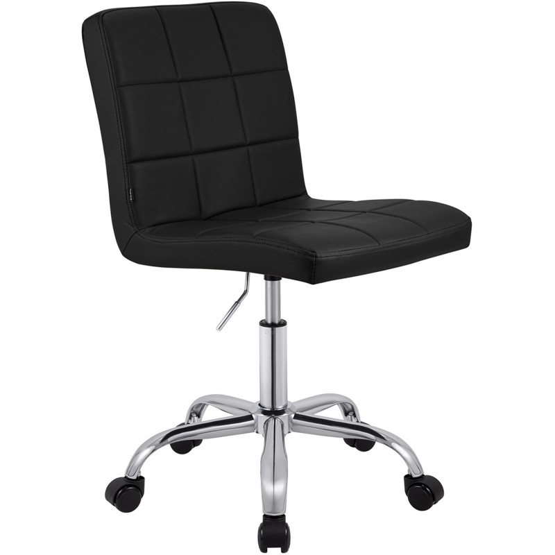 Silla de Oficina CLIP en Piel sintética color Negro