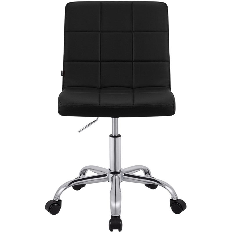 Silla de Oficina CLIP en Piel sintética color Negro