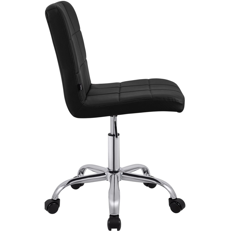 Silla de Oficina CLIP en Piel sintética color Negro