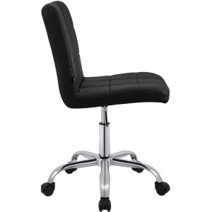 Silla de Oficina CLIP en Piel sintética color Negro