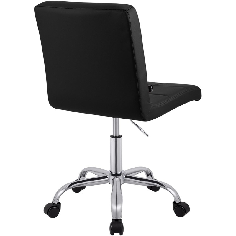 Silla de Oficina CLIP en Piel sintética color Negro